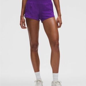 lululemon athletica “College Purple” Hotty Hot 2.5” Shorts
